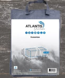 Opbergtas Voor Tuinmeubelkussens - 200 X 75 X 60 Cm (4 – 6 Lounge- Tuinkussens) - Grijs / Antraciet -Buitentuinwinkel 992x1200 4