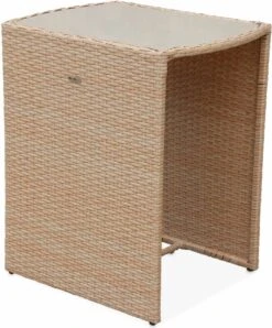 Alice's Garden Balkonset Doppio - 2 Stoelen - Inschuifbaar - Wicker - Beige -Buitentuinwinkel 994x1200 4