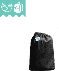 Dubbele Hangmat Zwart Met Spreidstok - 1 Of 2 Persoons - Lig Oppervlak 190x150cm - Lengte 260cm -Buitentuinwinkel 997x1200 1